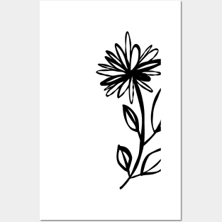 Lonely flower Posters and Art